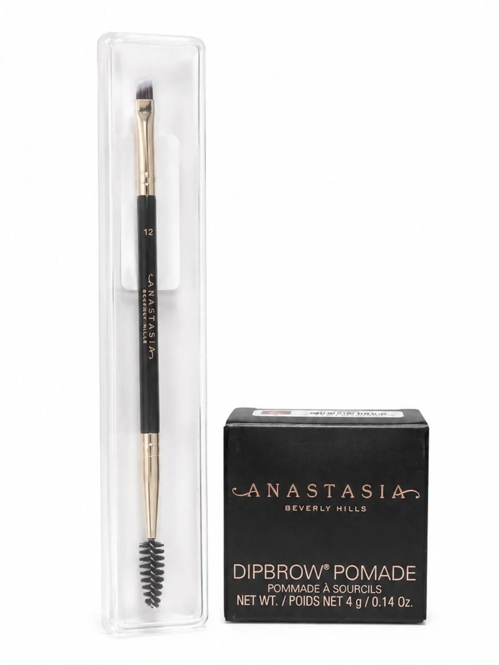 NWT Anastasia Beverly Hills DIPBROW Pomade Taupe + Brush #12